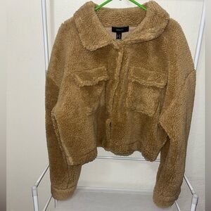 BRAND NEW TEDDY CROPPED JACKET FROM FOREVER 21